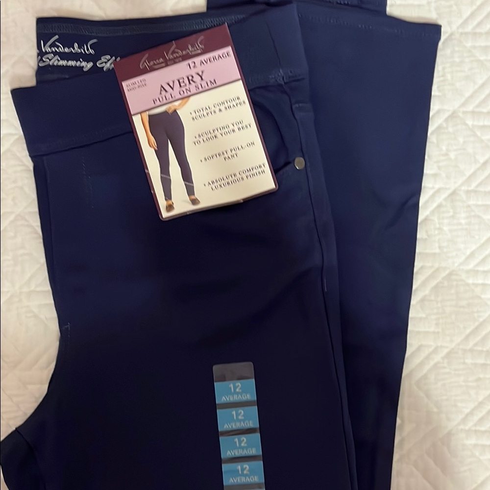Gloria Vanderbilt Navy Leggings